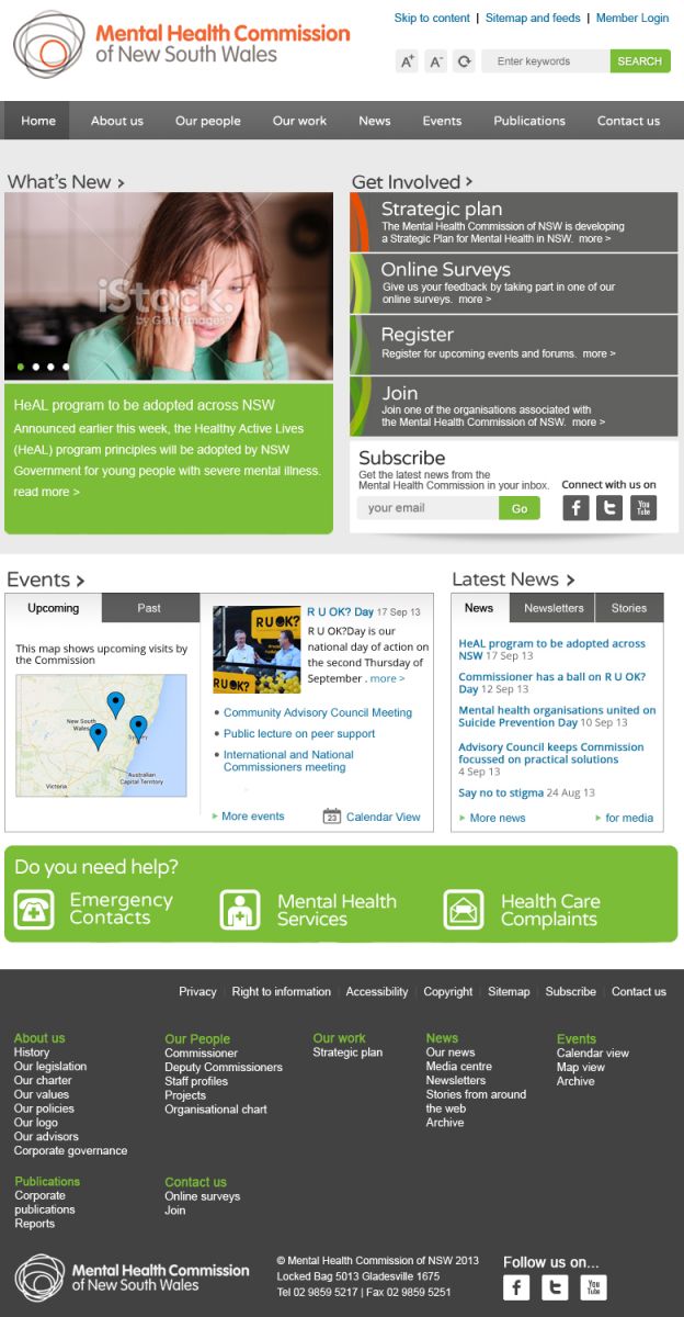 Mobile site example